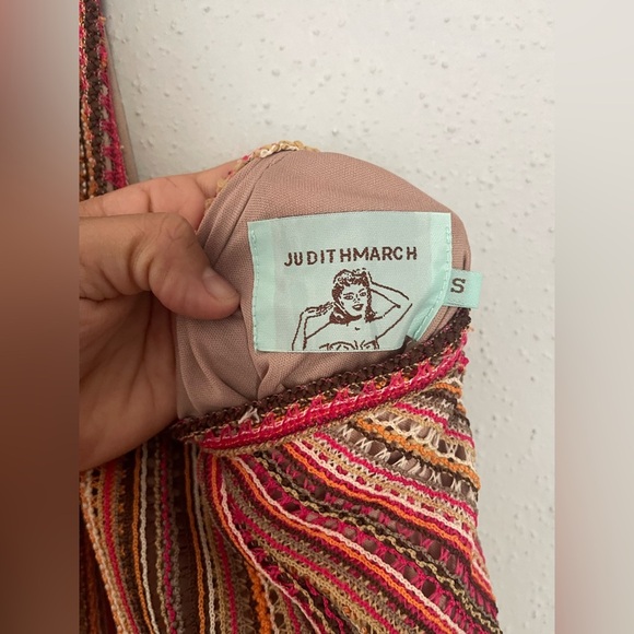 Judith March Multicolor Halter Striped Dress Size S - Picture 5 of 10